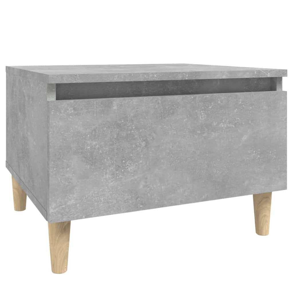 vidaXL Mese laterale, 2 buc., gri beton, 50x46x35 cm, lemn compozit