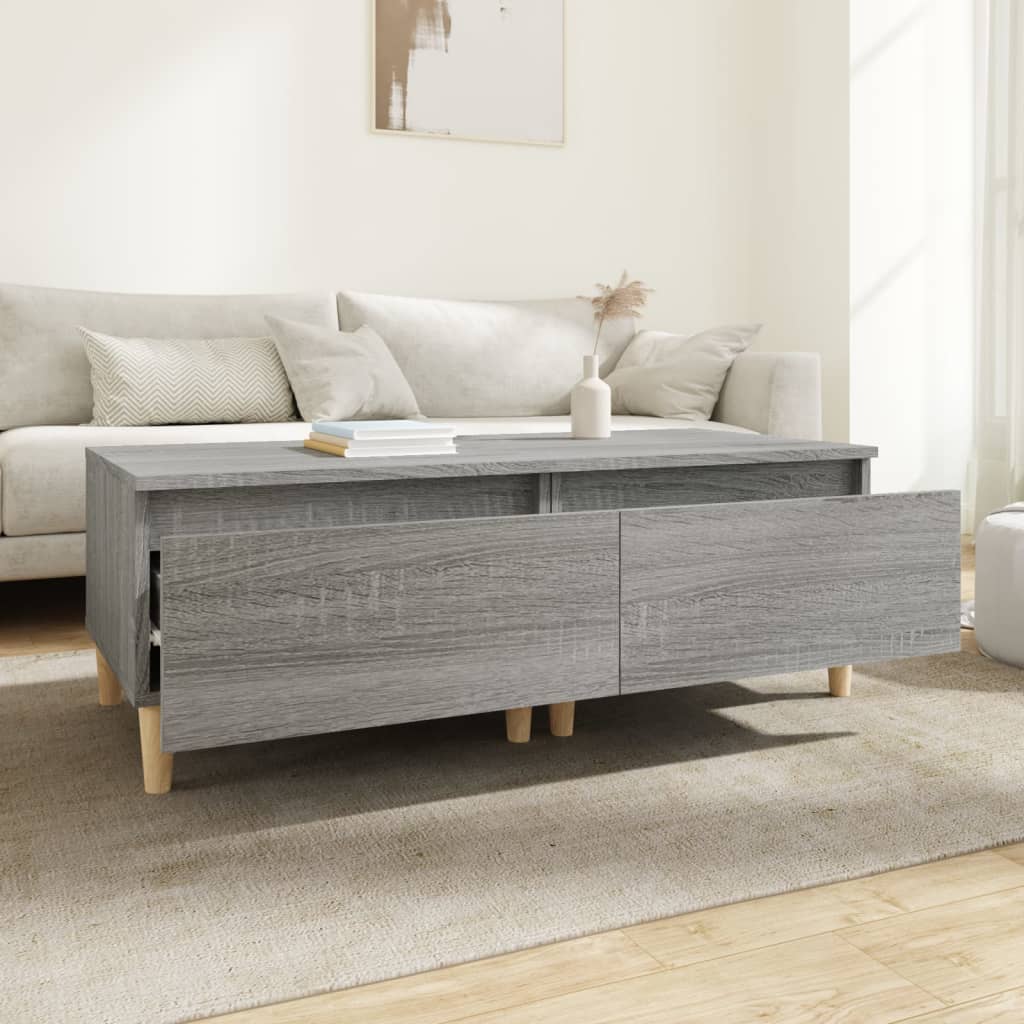 vidaXL Mese laterale 2 buc. gri sonoma 50x46x35 cm lemn compozit