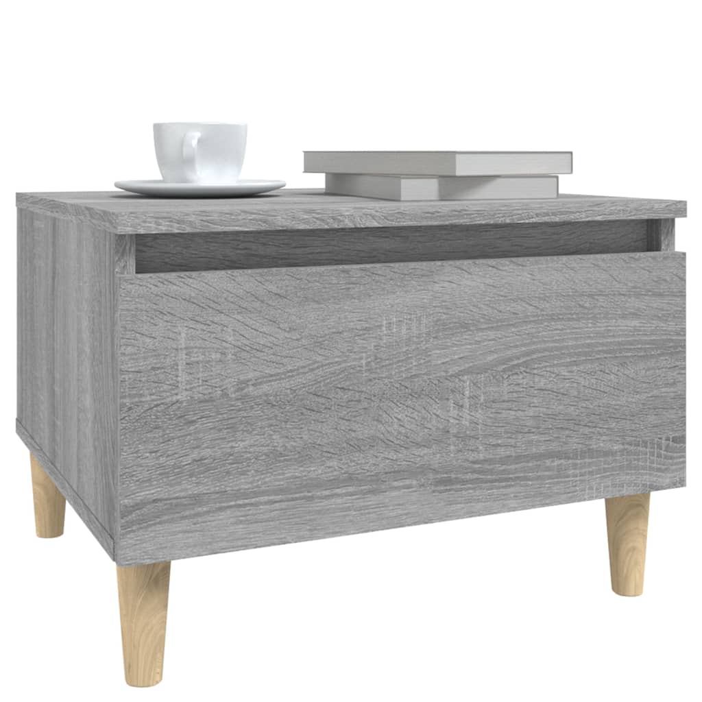 vidaXL Mese laterale 2 buc. gri sonoma 50x46x35 cm lemn compozit