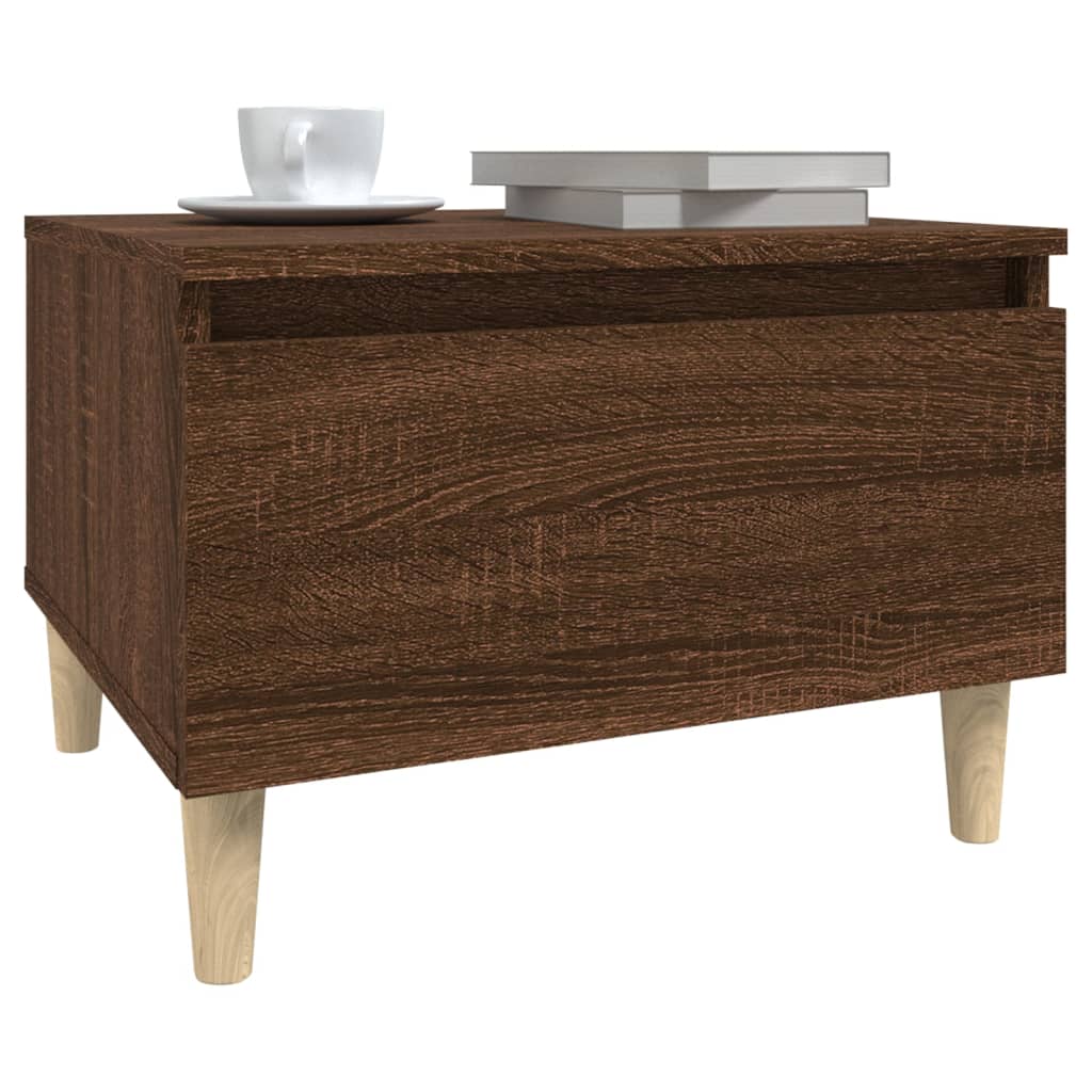vidaXL Mese laterale 2 buc. stejar maro 50x46x35 cm lemn compozit