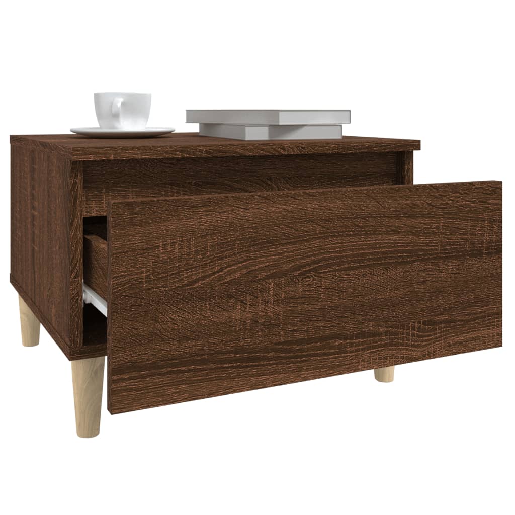 vidaXL Mese laterale 2 buc. stejar maro 50x46x35 cm lemn compozit