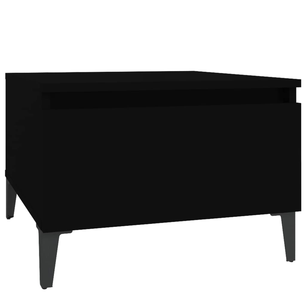 vidaXL Mese laterale, 2 buc., negru, 50x46x35 cm, lemn compozit