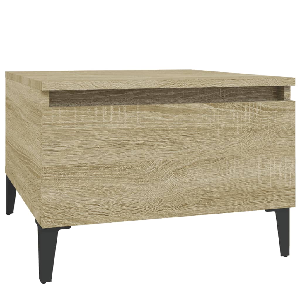 vidaXL Masă laterală, stejar sonoma, 50x46x35 cm, lemn compozit vidaXL Masă laterală, stejar sonoma, 50x46x35 cm, lemn compozit