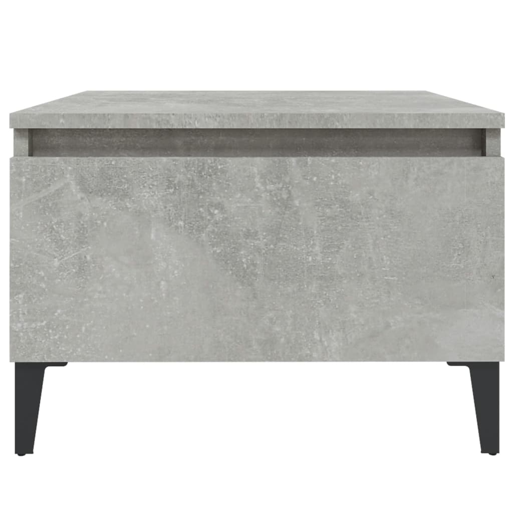 vidaXL Masă laterală, gri beton, 50x46x35 cm, lemn compozit vidaXL Masă laterală, gri beton, 50x46x35 cm, lemn compozit