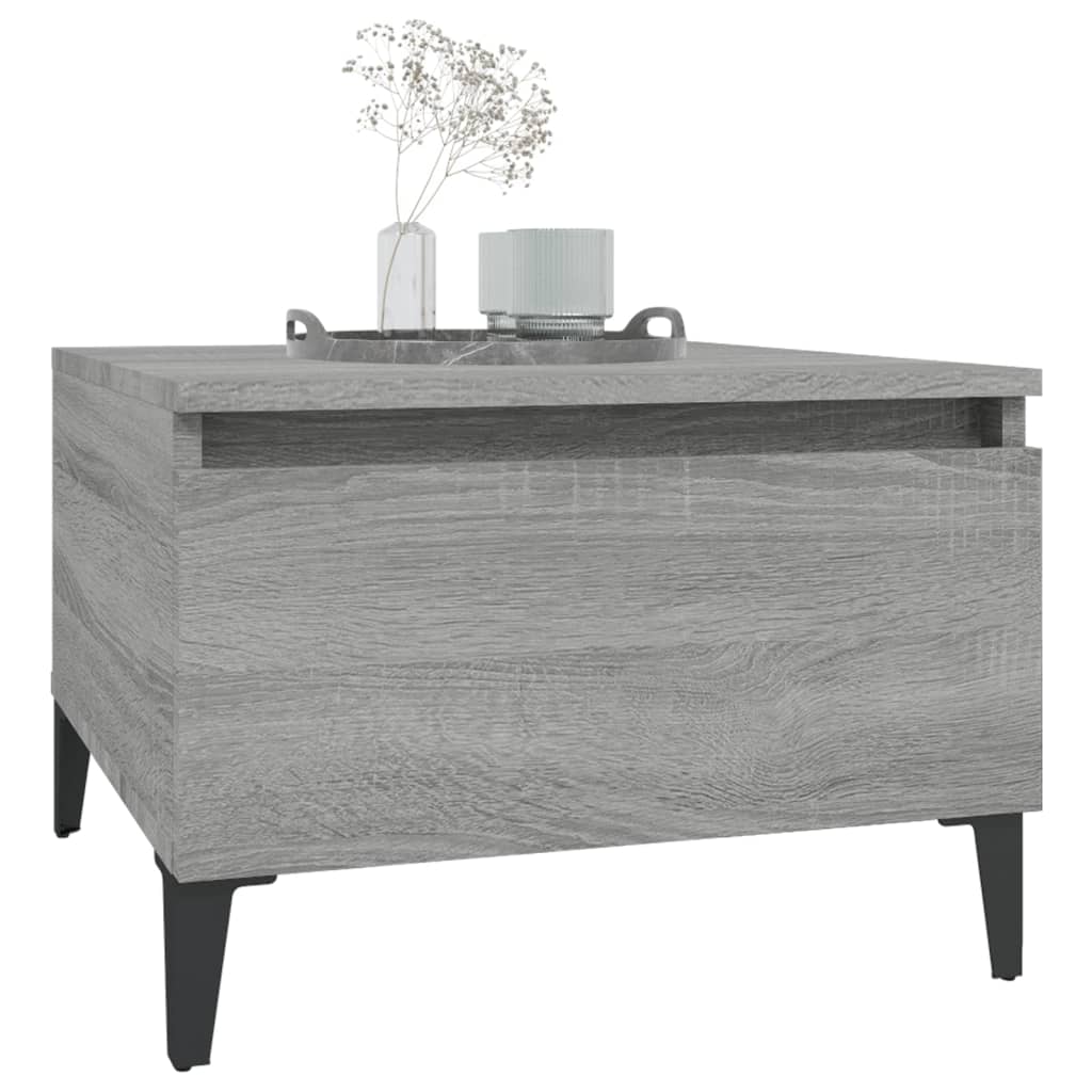 vidaXL Mese laterale 2 buc. gri sonoma 50x46x35 cm lemn compozit