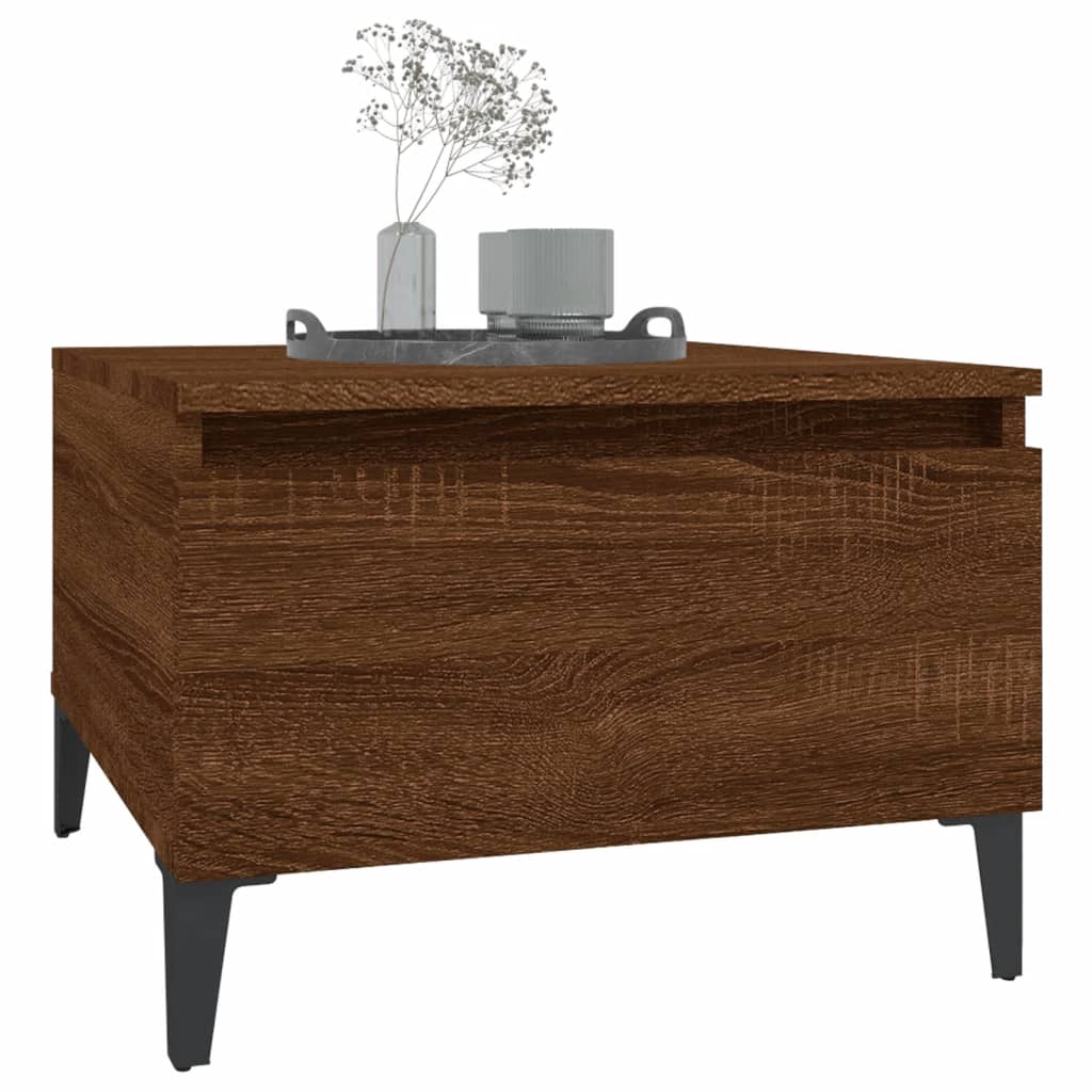 vidaXL Mese laterale 2 buc. stejar maro 50x46x35 cm lemn compozit