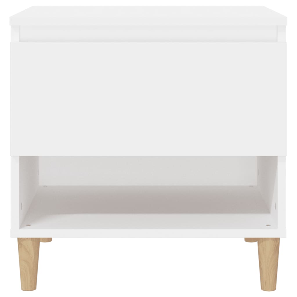 vidaXL Noptiere, 2 buc., alb, 50x46x50 cm, lemn prelucrat vidaXL Noptiere, 2 buc., alb, 50x46x50 cm, lemn prelucrat