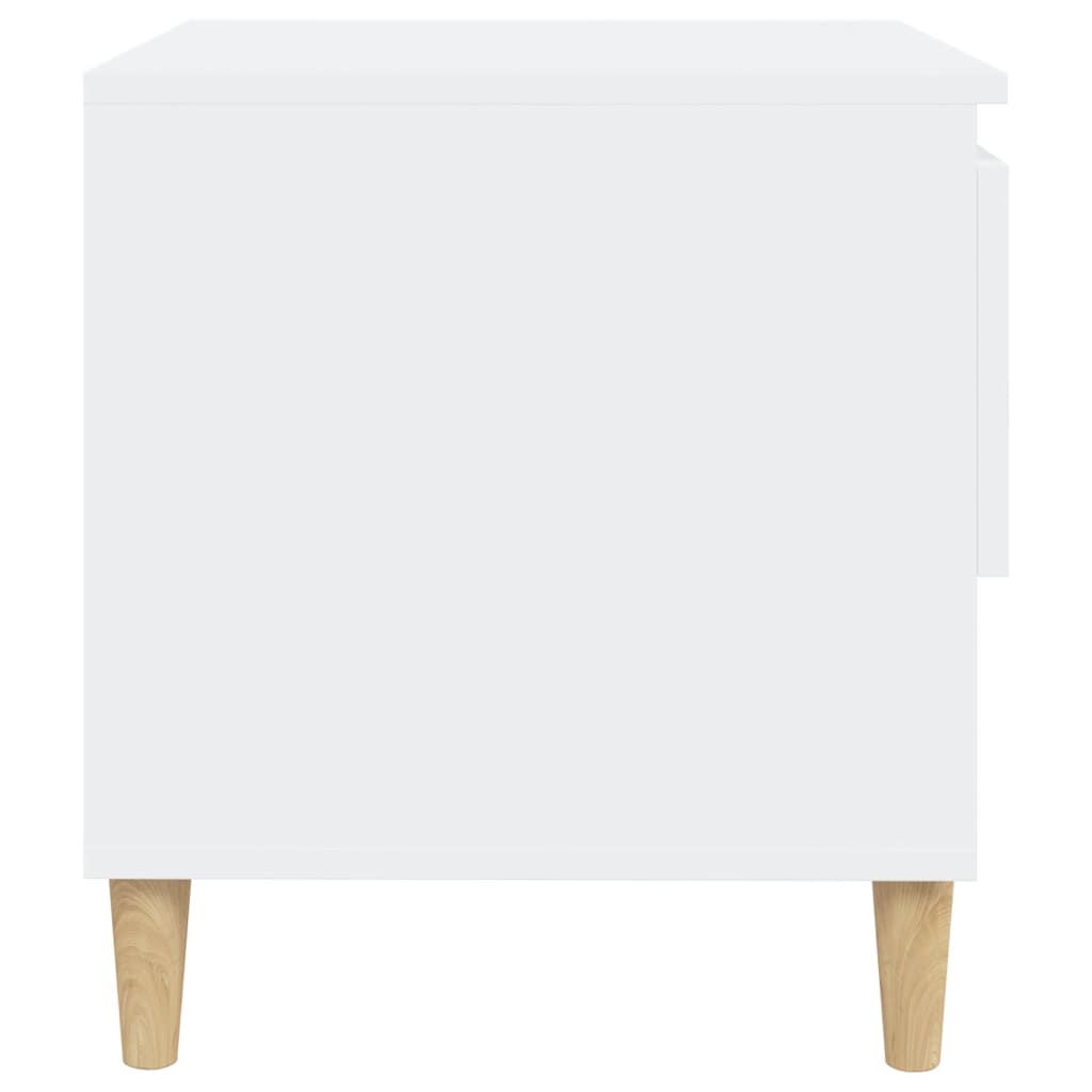vidaXL Noptiere, 2 buc., alb, 50x46x50 cm, lemn prelucrat vidaXL Noptiere, 2 buc., alb, 50x46x50 cm, lemn prelucrat