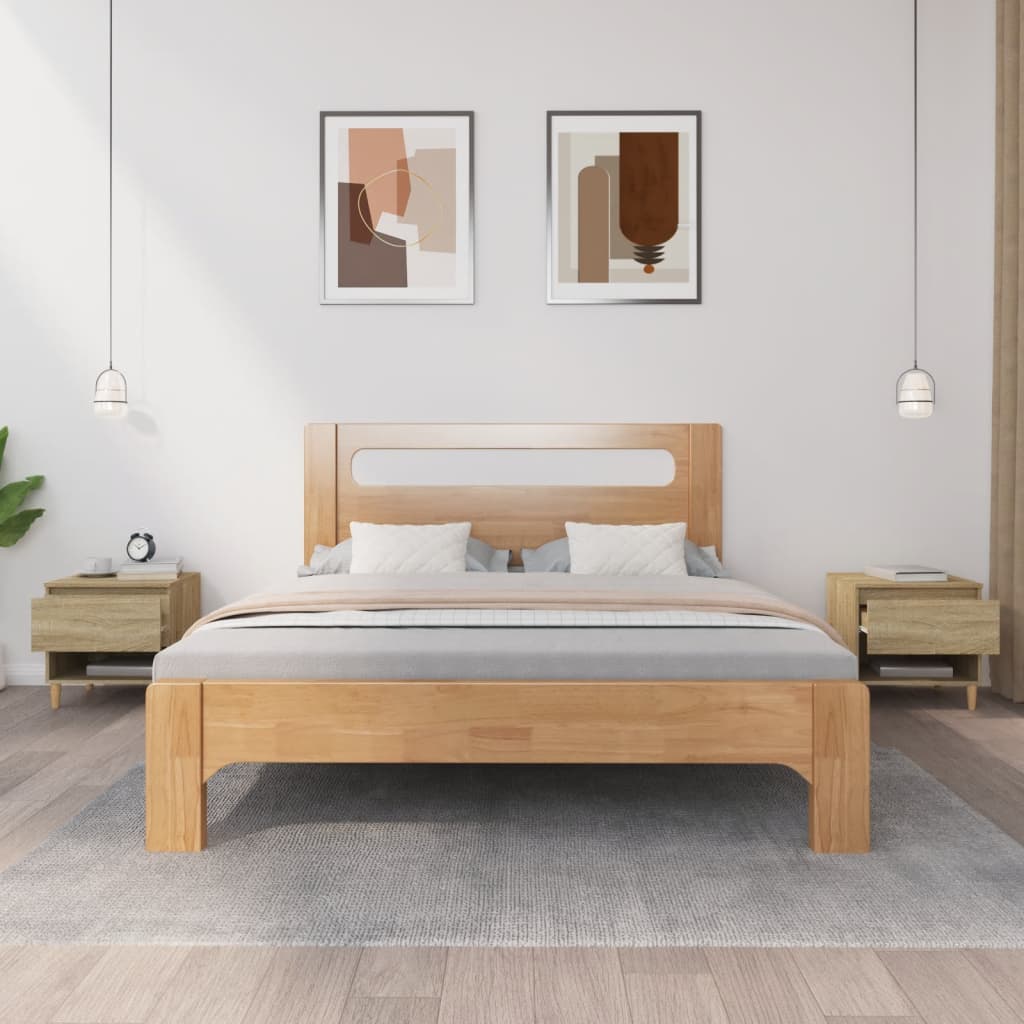 vidaXL Noptiere, 2 buc., stejar sonoma, 50x46x50 cm, lemn prelucrat vidaXL Noptiere, 2 buc., stejar sonoma, 50x46x50 cm, lemn prelucrat
