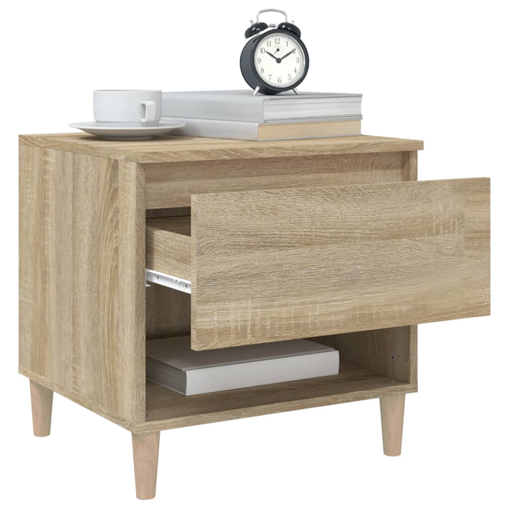 vidaXL Noptiere, 2 buc., stejar sonoma, 50x46x50 cm, lemn prelucrat vidaXL Noptiere, 2 buc., stejar sonoma, 50x46x50 cm, lemn prelucrat