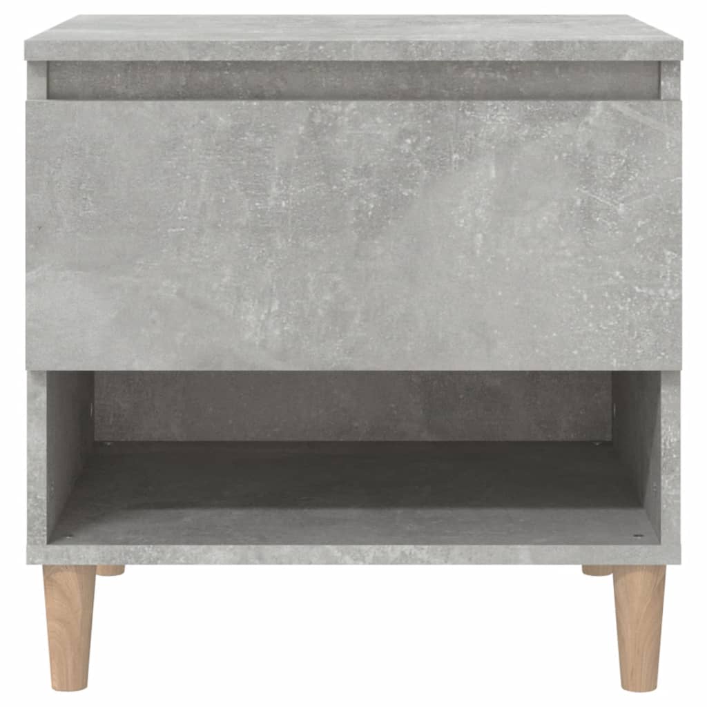 vidaXL Noptieră, gri beton, 50x46x50 cm, lemn prelucrat