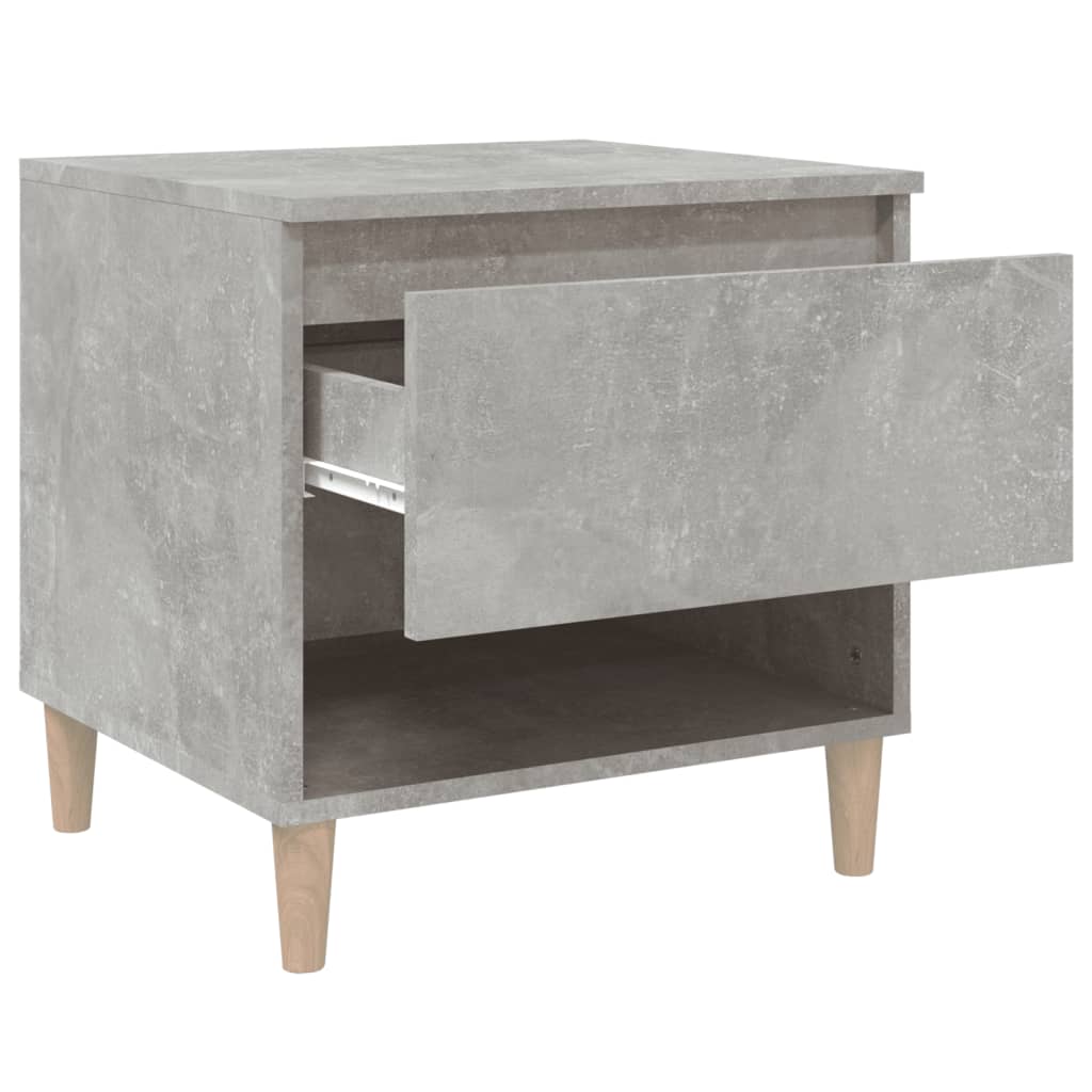 vidaXL Noptiere, 2 buc., gri beton, 50x46x50 cm, lemn prelucrat vidaXL Noptiere, 2 buc., gri beton, 50x46x50 cm, lemn prelucrat