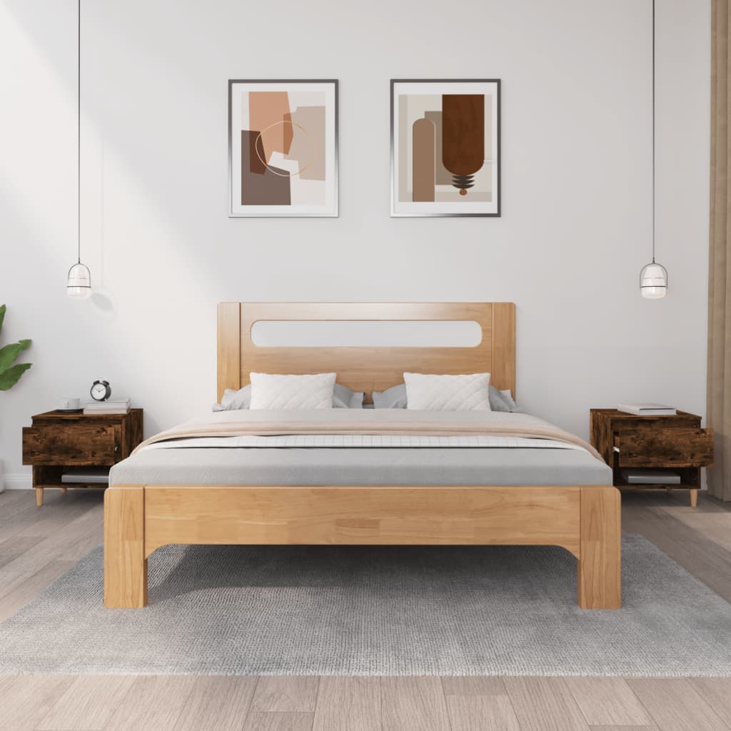 vidaXL Noptieră, 2 buc., stejar fumuriu, 50x46x50 cm, lemn prelucrat vidaXL Noptieră, 2 buc., stejar fumuriu, 50x46x50 cm, lemn prelucrat