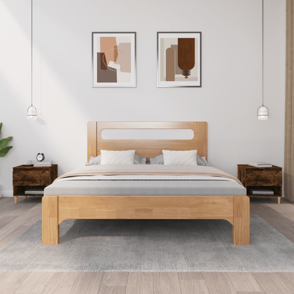 vidaXL Noptieră, 2 buc., stejar fumuriu, 50x46x50 cm, lemn prelucrat vidaXL Noptieră, 2 buc., stejar fumuriu, 50x46x50 cm, lemn prelucrat