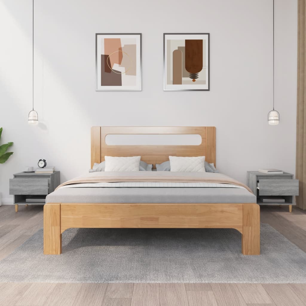 vidaXL Noptiere, 2 buc., gri sonoma, 50x46x50 cm, lemn prelucrat vidaXL Noptiere, 2 buc., gri sonoma, 50x46x50 cm, lemn prelucrat