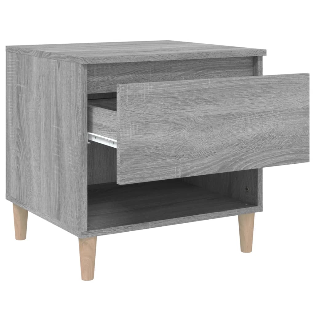 vidaXL Noptiere, 2 buc., gri sonoma, 50x46x50 cm, lemn prelucrat vidaXL Noptiere, 2 buc., gri sonoma, 50x46x50 cm, lemn prelucrat
