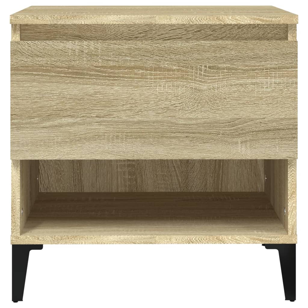 vidaXL Masă laterală, stejar sonoma, 50x46x50 cm, lemn compozit vidaXL Masă laterală, stejar sonoma, 50x46x50 cm, lemn compozit