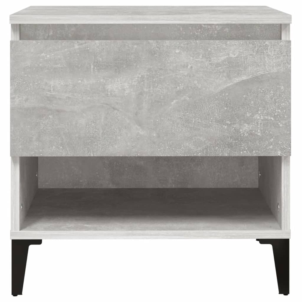 vidaXL Masă laterală, gri beton, 50x46x50 cm, lemn compozit vidaXL Masă laterală, gri beton, 50x46x50 cm, lemn compozit