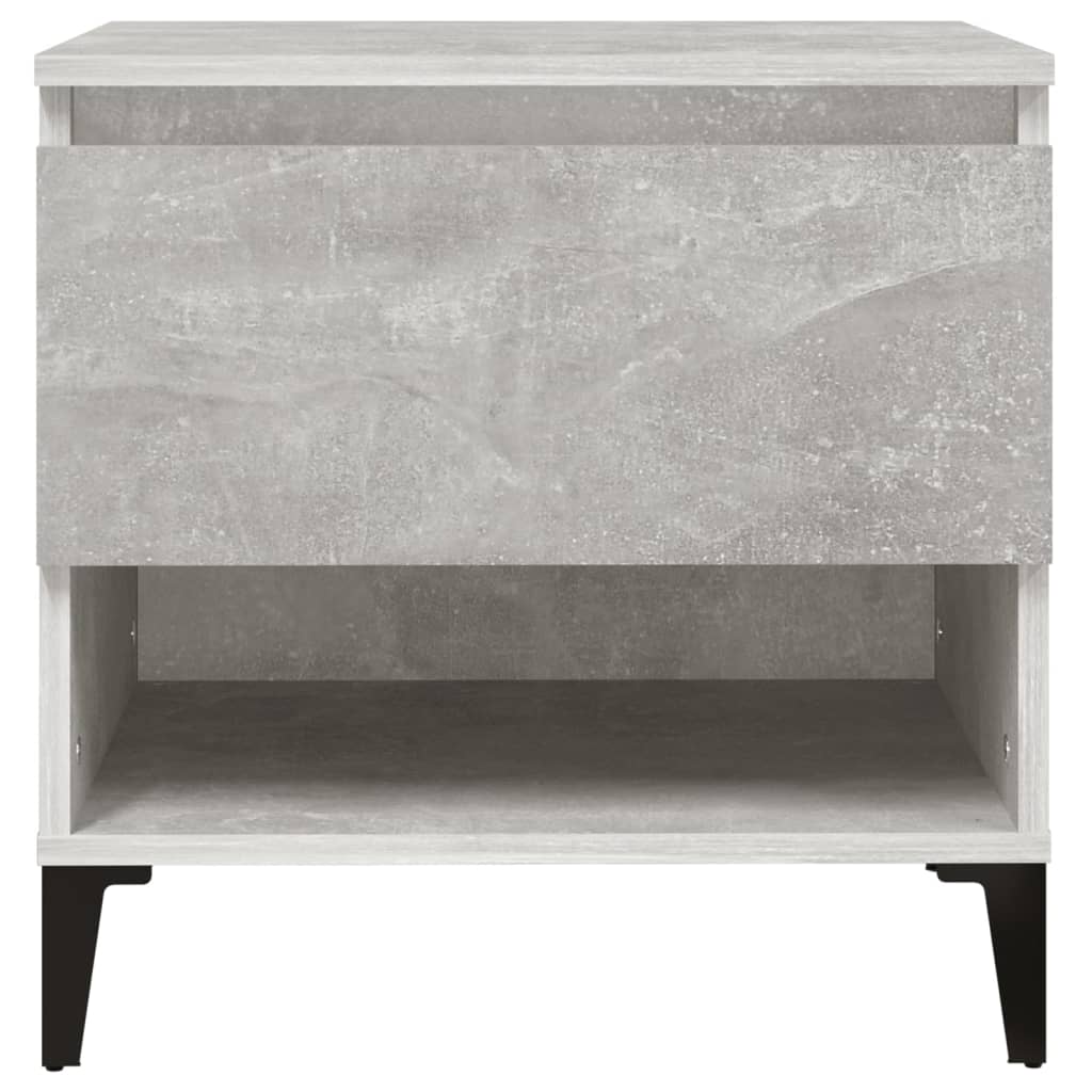 vidaXL Mese laterale, 2 buc., gri beton, 50x46x50 cm, lemn compozit
