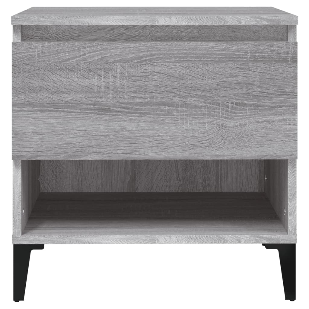vidaXL Masă laterală, gri sonoma, 50x46x50 cm, lemn compozit vidaXL Masă laterală, gri sonoma, 50x46x50 cm, lemn compozit