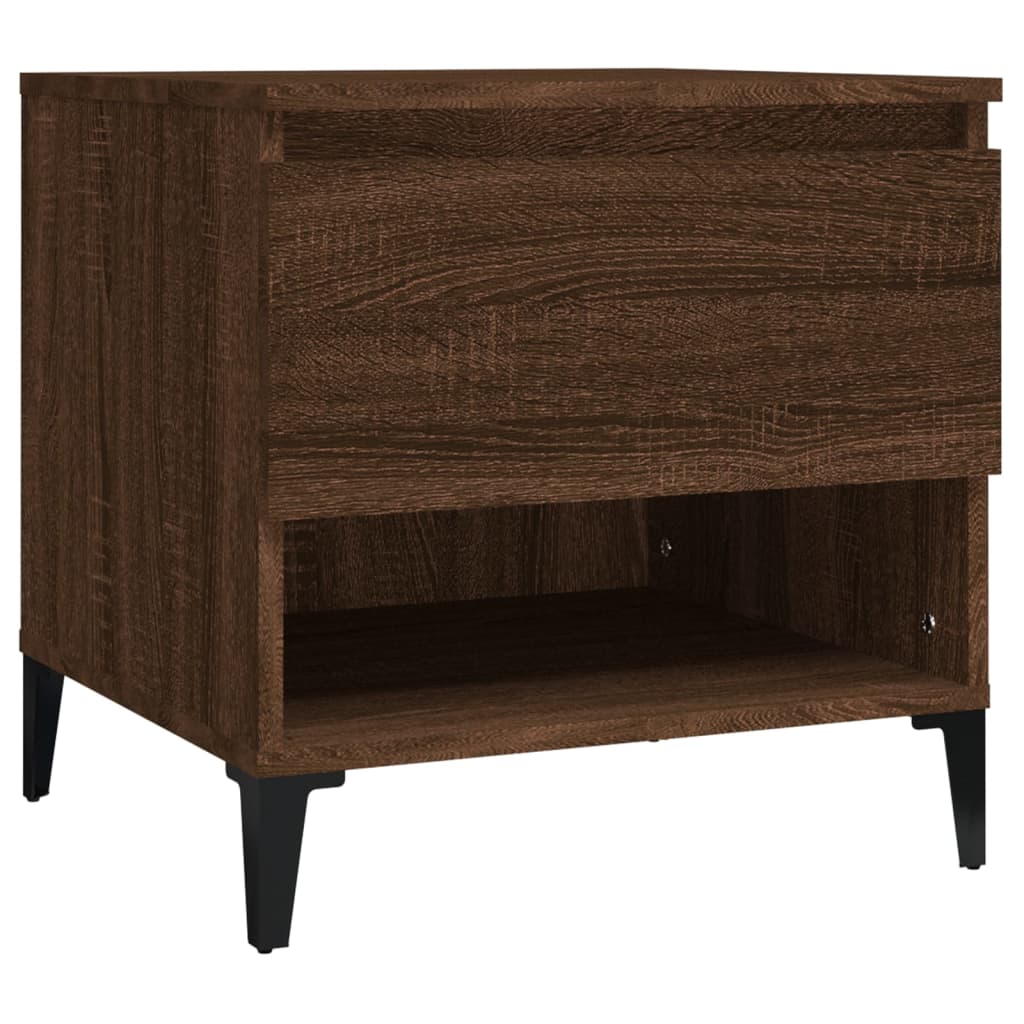 vidaXL Mese laterale 2 buc. stejar maro 50x46x50 cm lemn compozit