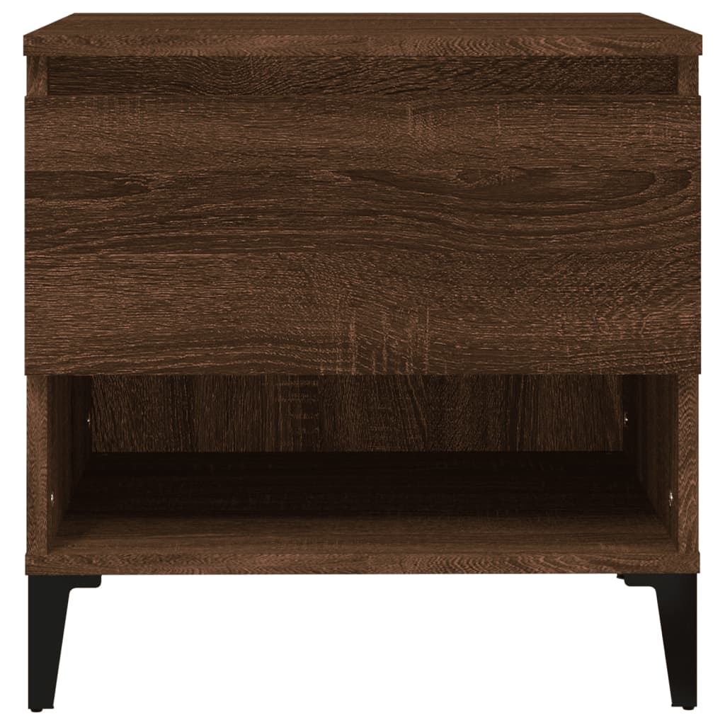 vidaXL Mese laterale 2 buc. stejar maro 50x46x50 cm lemn compozit