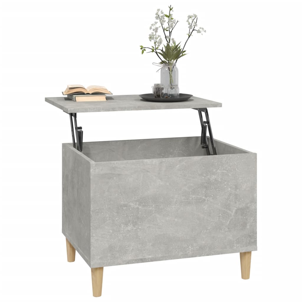 vidaXL Măsuță de cafea, gri beton, 60x44,5x45 cm, lemn prelucrat