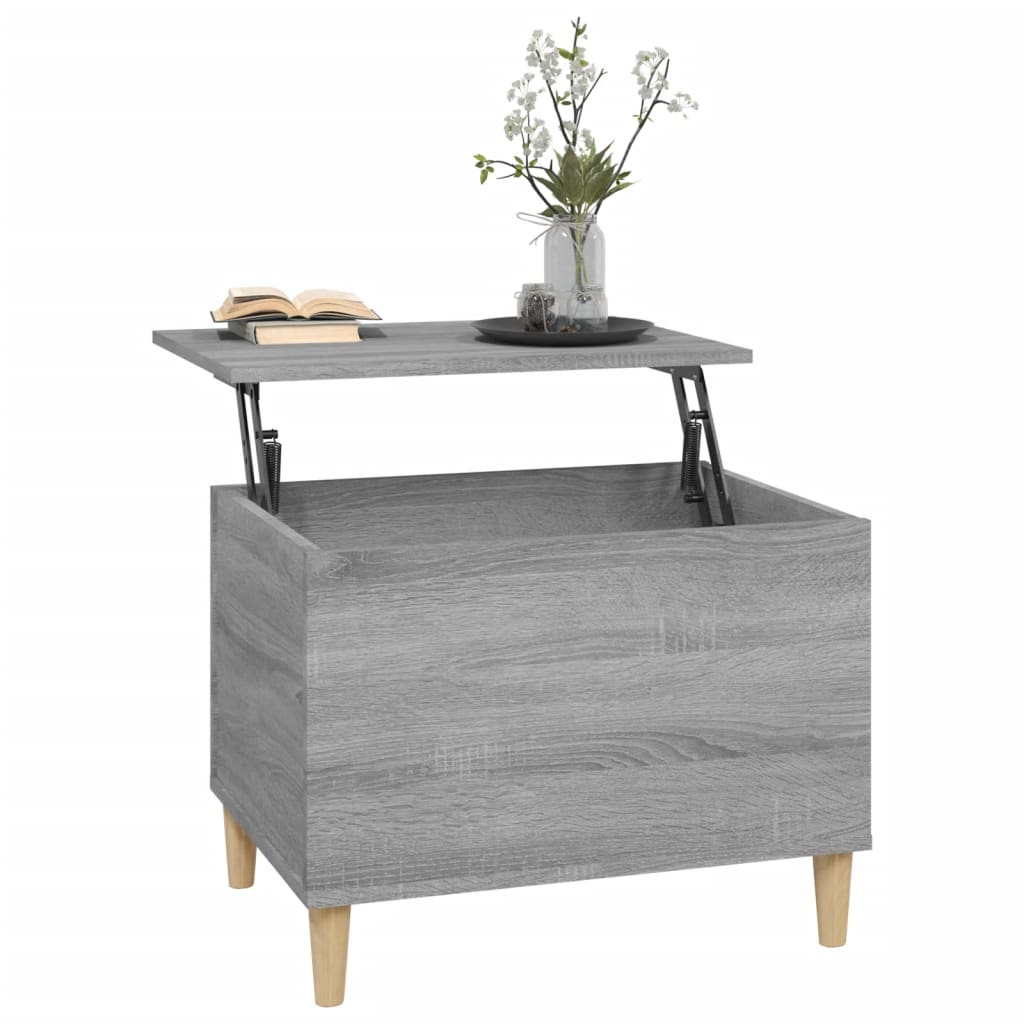 vidaXL Măsuță de cafea, gri sonoma, 60x44,5x45 cm, lemn prelucrat vidaXL Măsuță de cafea, gri sonoma, 60x44,5x45 cm, lemn prelucrat