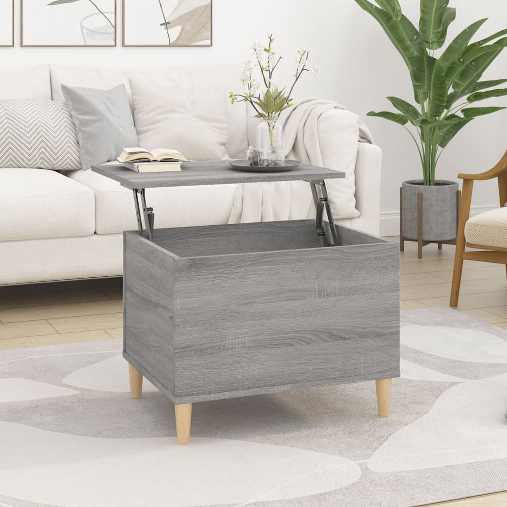 vidaXL Măsuță de cafea, gri sonoma, 60x44,5x45 cm, lemn prelucrat vidaXL Măsuță de cafea, gri sonoma, 60x44,5x45 cm, lemn prelucrat