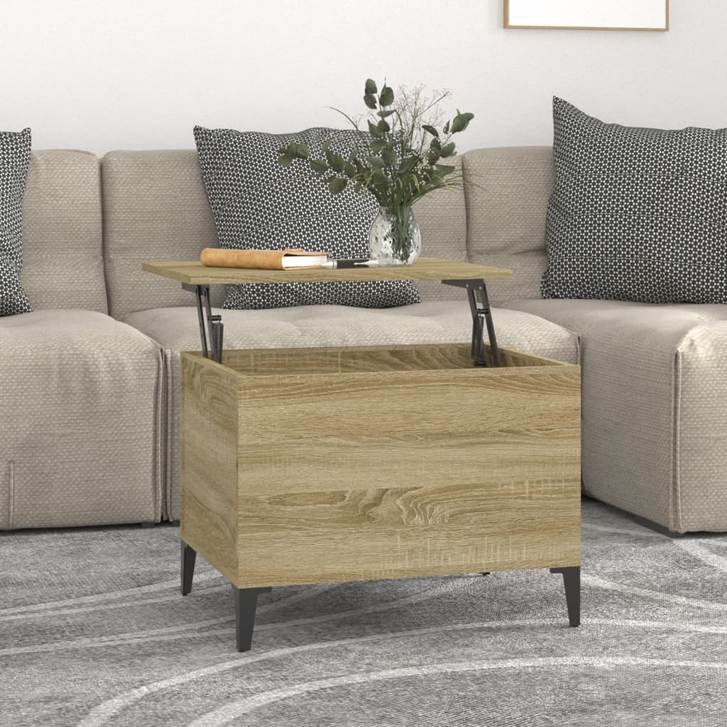 vidaXL Măsuță de cafea, stejar sonoma, 60x44,5x45 cm, lemn prelucrat vidaXL Măsuță de cafea, stejar sonoma, 60x44,5x45 cm, lemn prelucrat