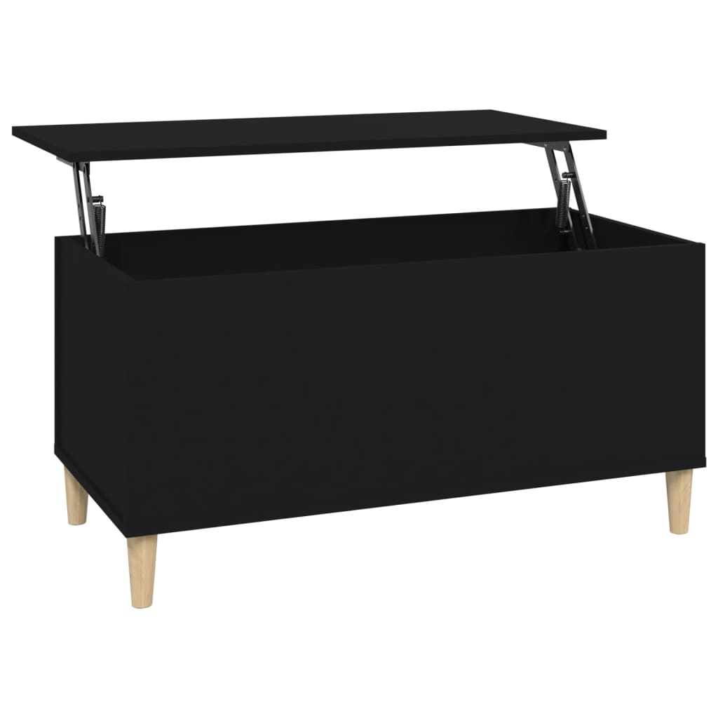 vidaXL Măsuță de cafea, negru, 90x44,5x45 cm, lemn compozit vidaXL Măsuță de cafea, negru, 90x44,5x45 cm, lemn compozit