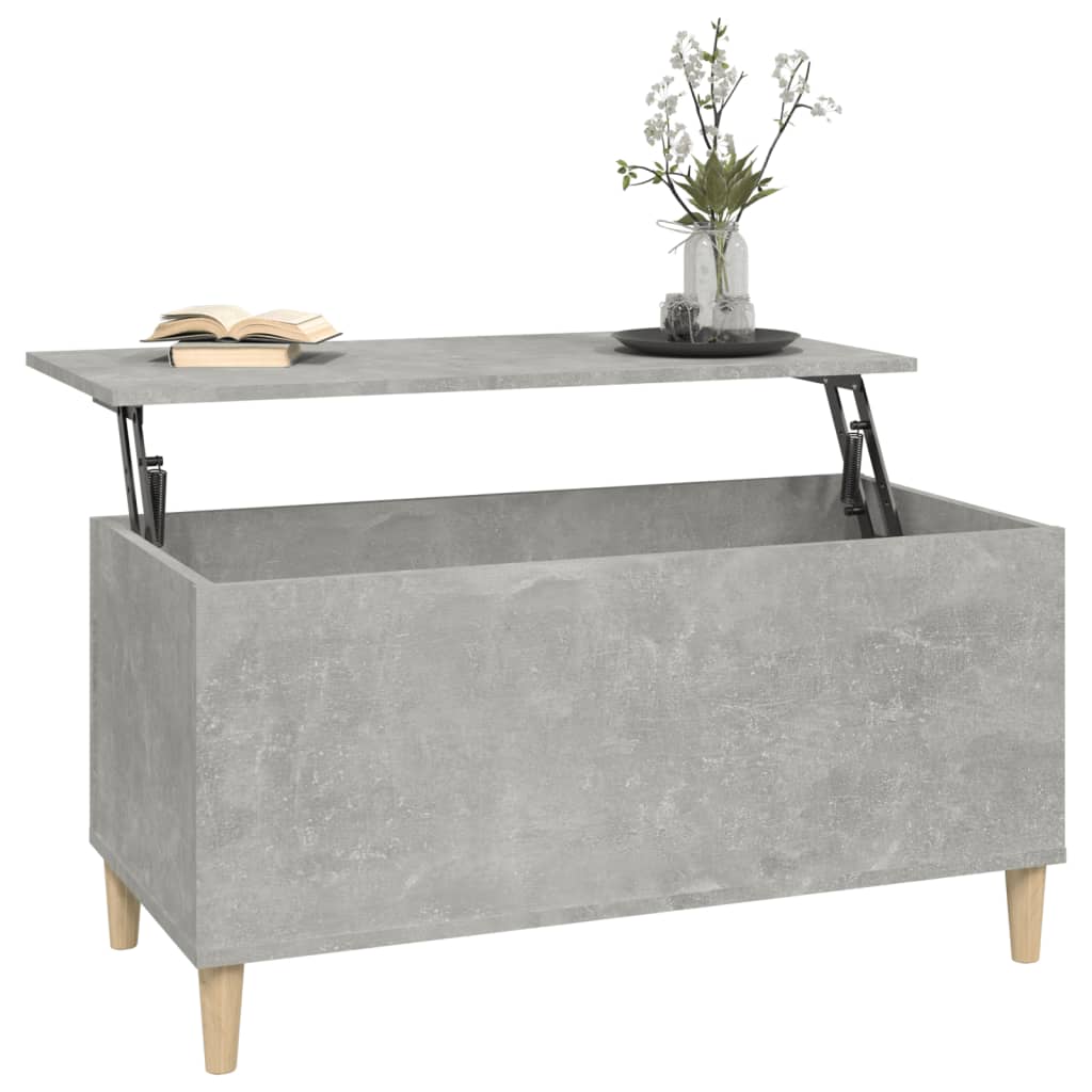 vidaXL Măsuță de cafea, gri beton, 90x44,5x45 cm, lemn compozit vidaXL Măsuță de cafea, gri beton, 90x44,5x45 cm, lemn compozit