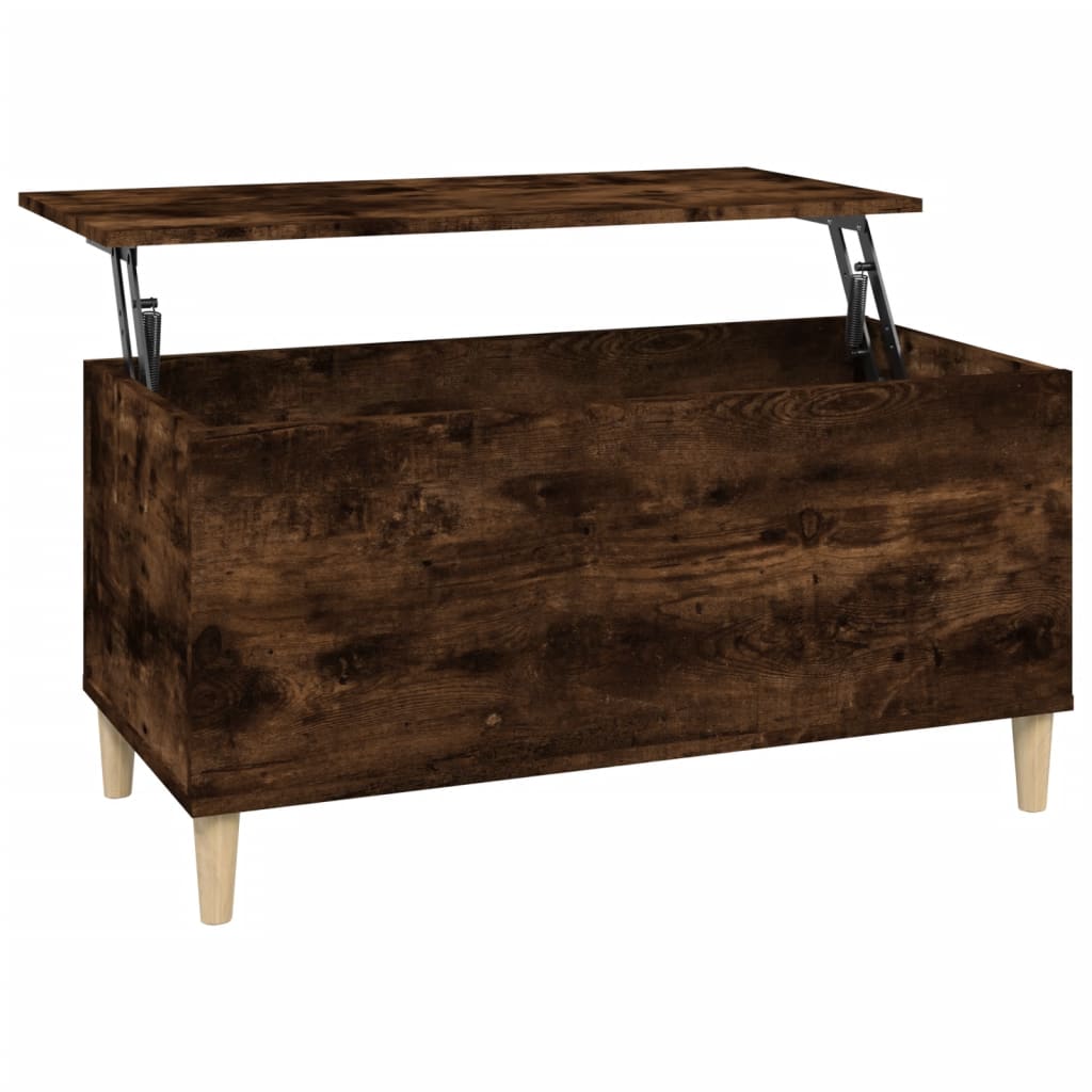 vidaXL Măsuță de cafea, stejar fumuriu, 90x44,5x45 cm, lemn compozit vidaXL Măsuță de cafea, stejar fumuriu, 90x44,5x45 cm, lemn compozit