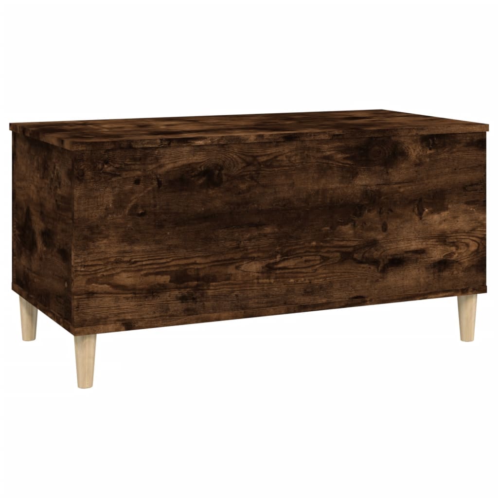 vidaXL Măsuță de cafea, stejar fumuriu, 90x44,5x45 cm, lemn compozit vidaXL Măsuță de cafea, stejar fumuriu, 90x44,5x45 cm, lemn compozit