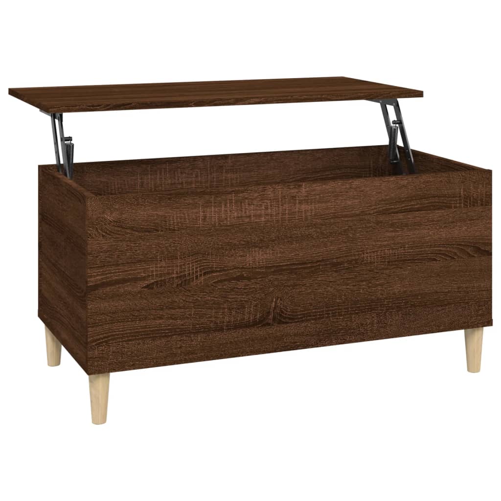 vidaXL Măsuță de cafea, stejar maro, 90x44,5x45 cm, lemn compozit vidaXL Măsuță de cafea, stejar maro, 90x44,5x45 cm, lemn compozit