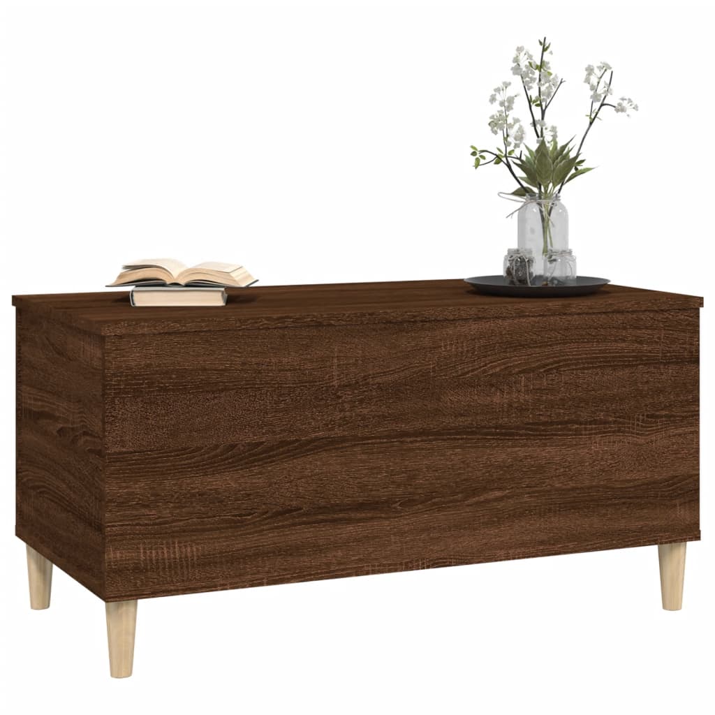 vidaXL Măsuță de cafea, stejar maro, 90x44,5x45 cm, lemn compozit vidaXL Măsuță de cafea, stejar maro, 90x44,5x45 cm, lemn compozit