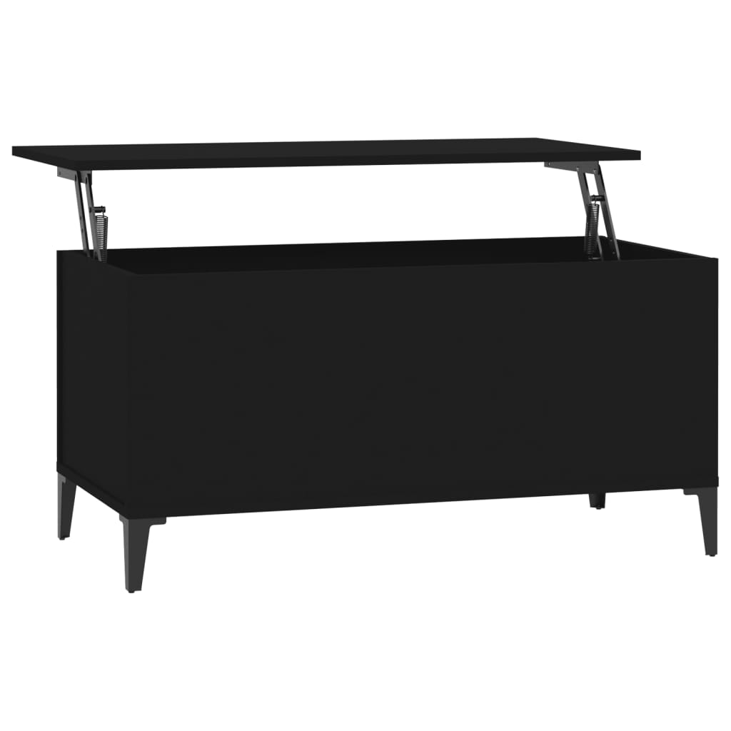 vidaXL Măsuță de cafea, negru, 90x44,5x45 cm, lemn compozit vidaXL Măsuță de cafea, negru, 90x44,5x45 cm, lemn compozit