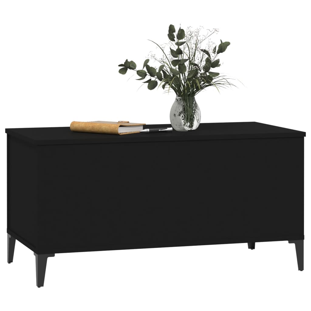 vidaXL Măsuță de cafea, negru, 90x44,5x45 cm, lemn compozit vidaXL Măsuță de cafea, negru, 90x44,5x45 cm, lemn compozit