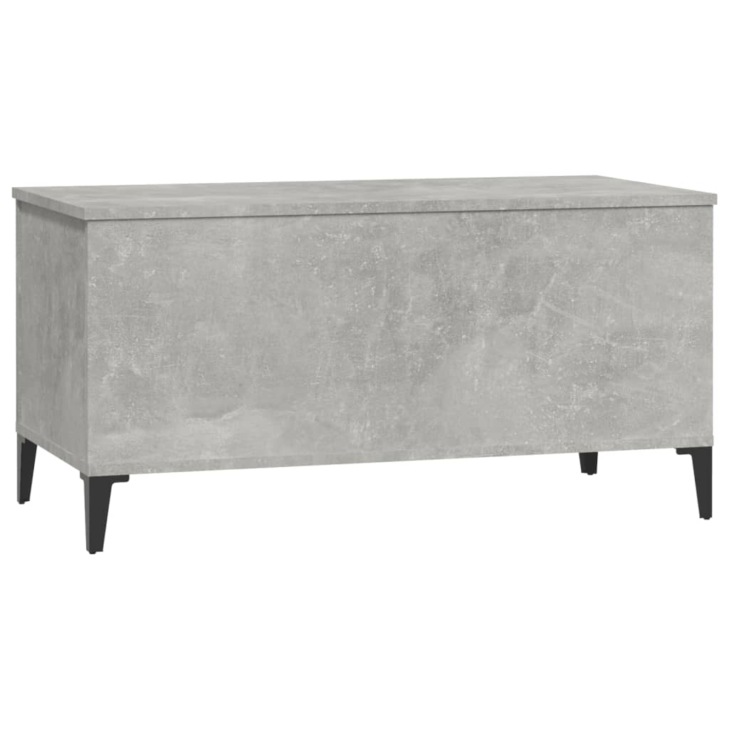 vidaXL Măsuță de cafea, gri beton, 90x44,5x45 cm, lemn compozit