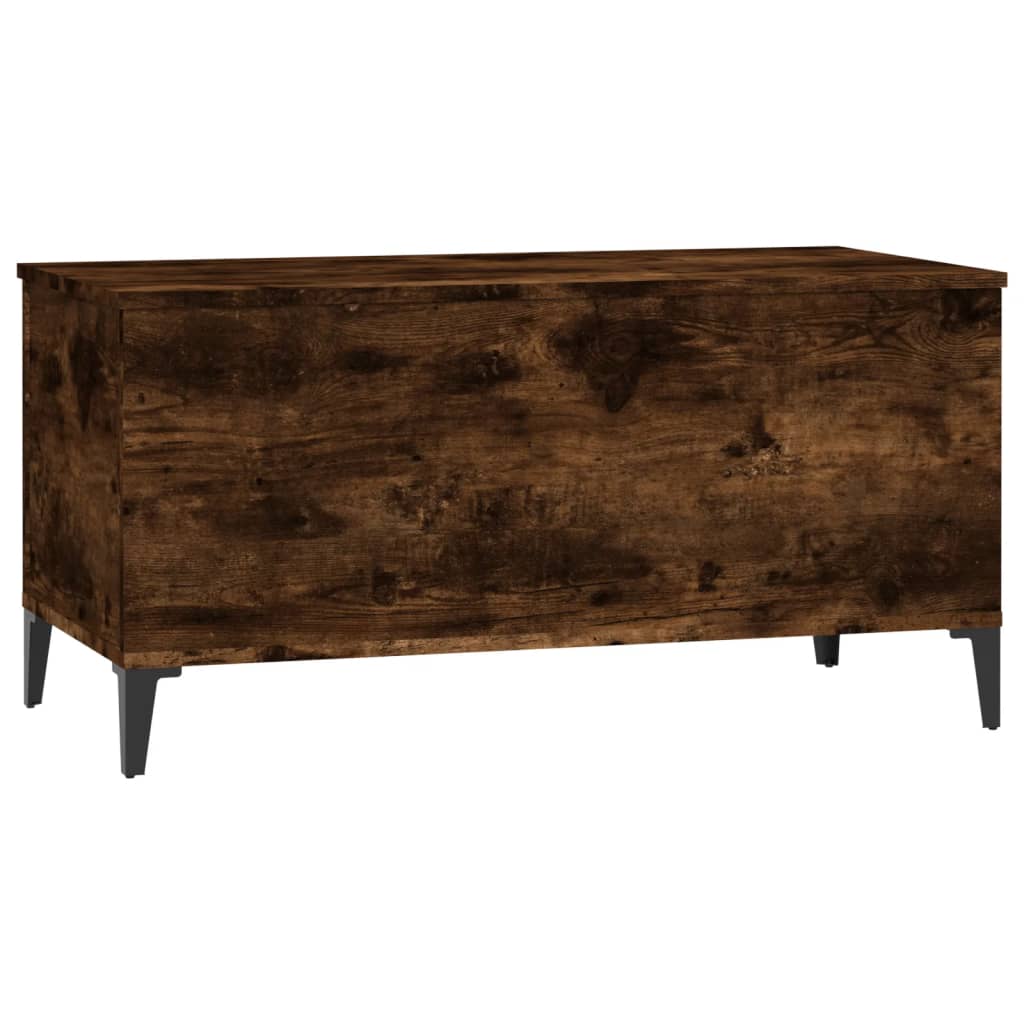 vidaXL Măsuță de cafea, stejar fumuriu, 90x44,5x45 cm, lemn compozit vidaXL Măsuță de cafea, stejar fumuriu, 90x44,5x45 cm, lemn compozit