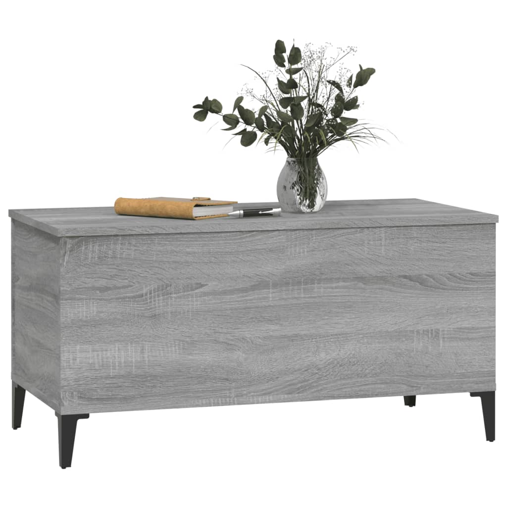 vidaXL Măsuță de cafea, gri sonoma, 90x44,5x45 cm, lemn compozit vidaXL Măsuță de cafea, gri sonoma, 90x44,5x45 cm, lemn compozit