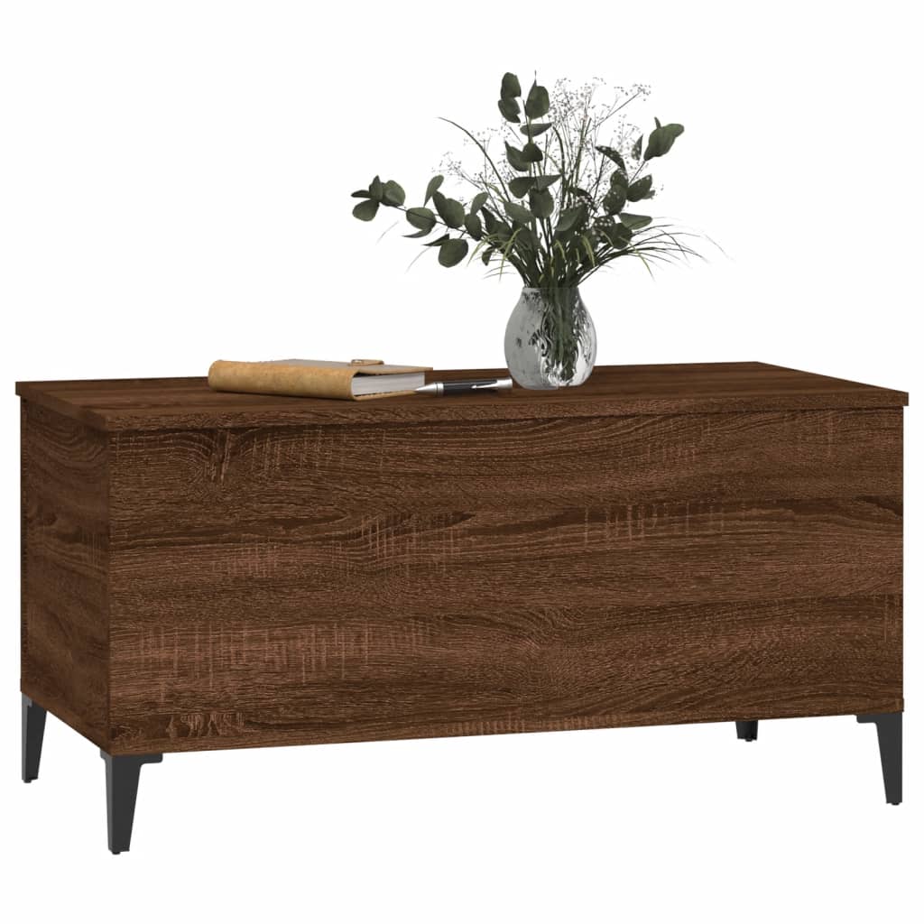vidaXL Măsuță de cafea, stejar maro, 90x44,5x45 cm, lemn compozit vidaXL Măsuță de cafea, stejar maro, 90x44,5x45 cm, lemn compozit