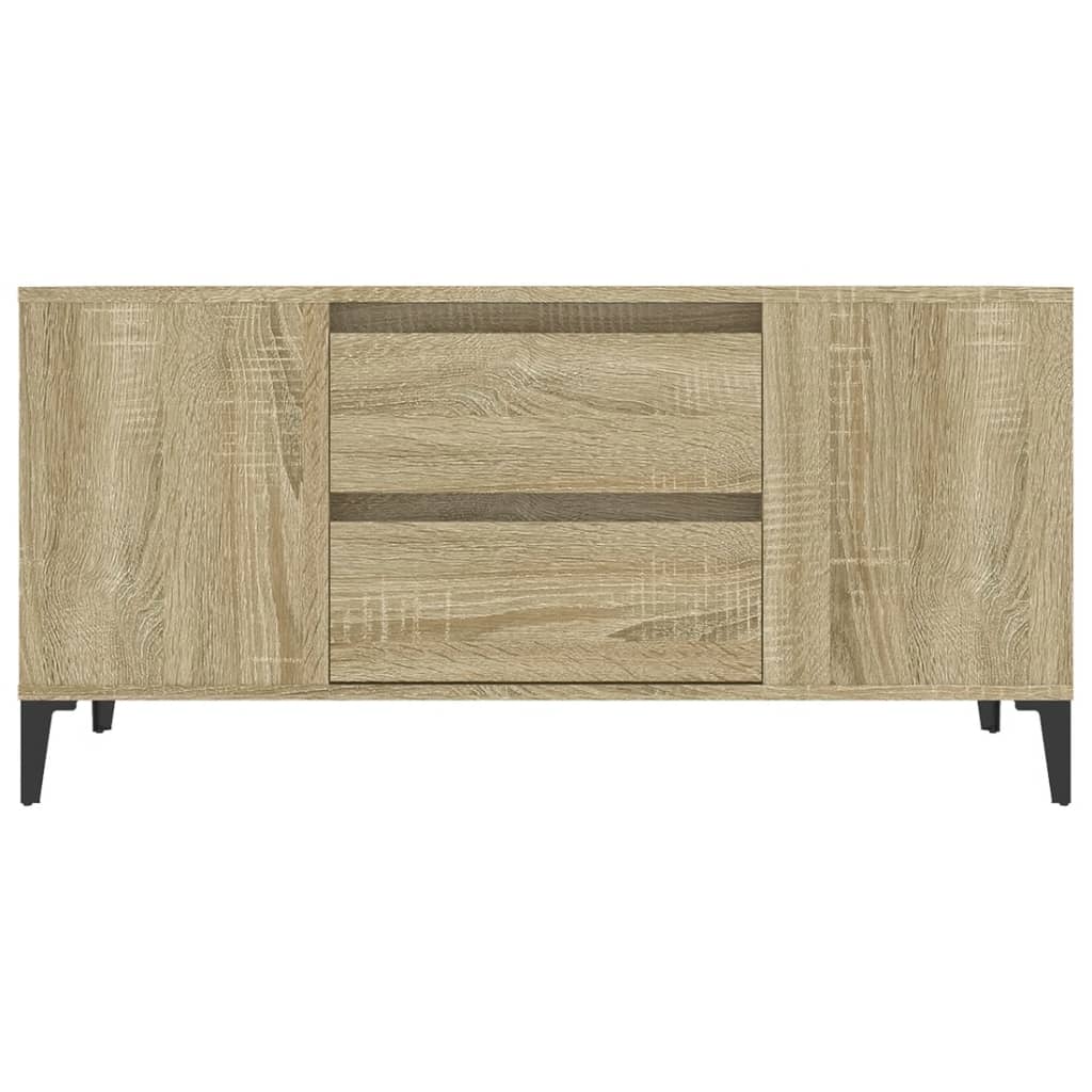 vidaXL Comodă TV, stejar sonoma, 102x44,5x50 cm, lemn prelucrat vidaXL Comodă TV, stejar sonoma, 102x44,5x50 cm, lemn prelucrat