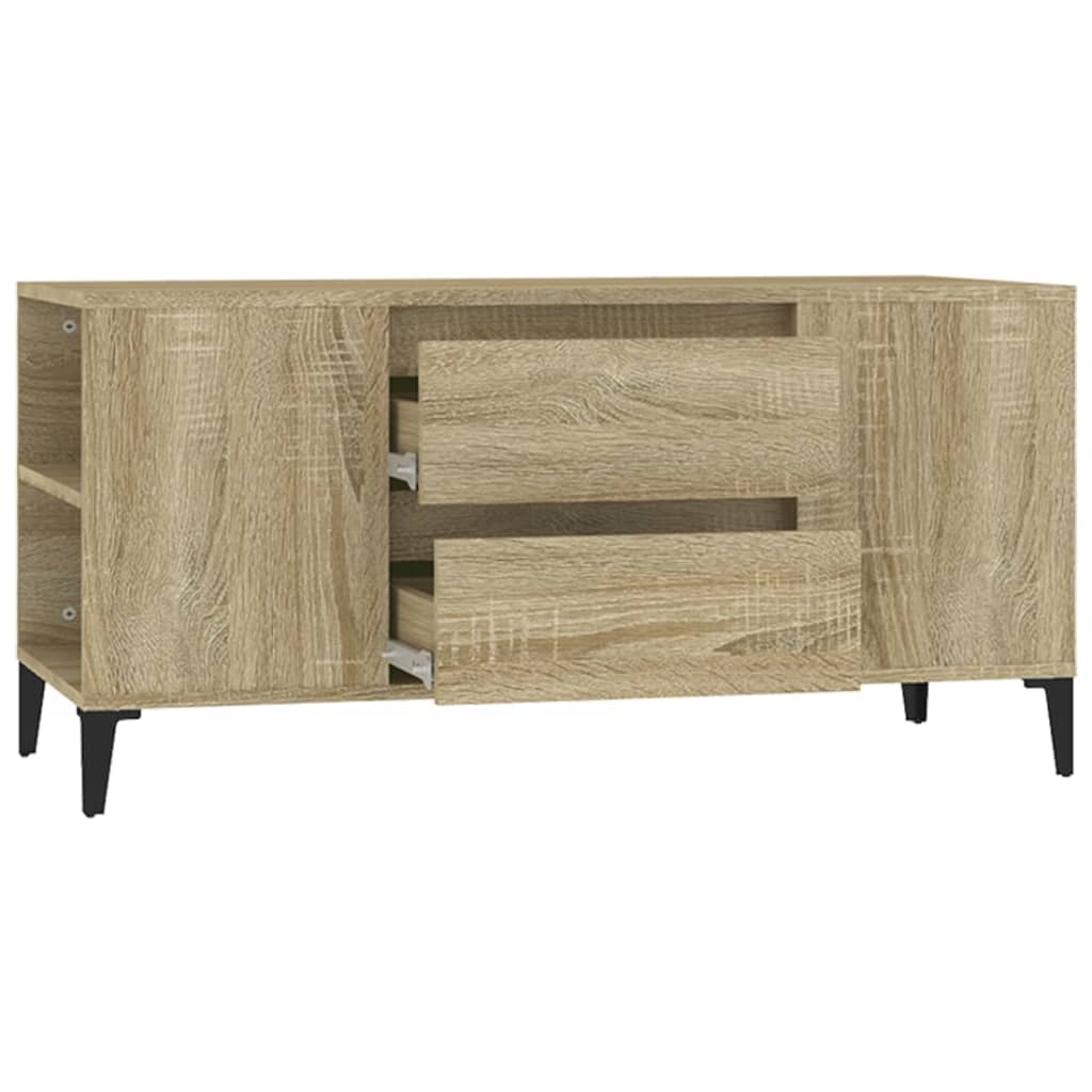 vidaXL Comodă TV, stejar sonoma, 102x44,5x50 cm, lemn prelucrat vidaXL Comodă TV, stejar sonoma, 102x44,5x50 cm, lemn prelucrat