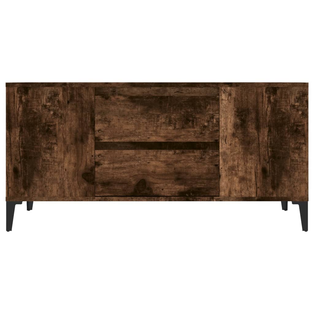 vidaXL Comodă TV, stejar fumuriu, 102x44,5x50 cm, lemn prelucrat vidaXL Comodă TV, stejar fumuriu, 102x44,5x50 cm, lemn prelucrat