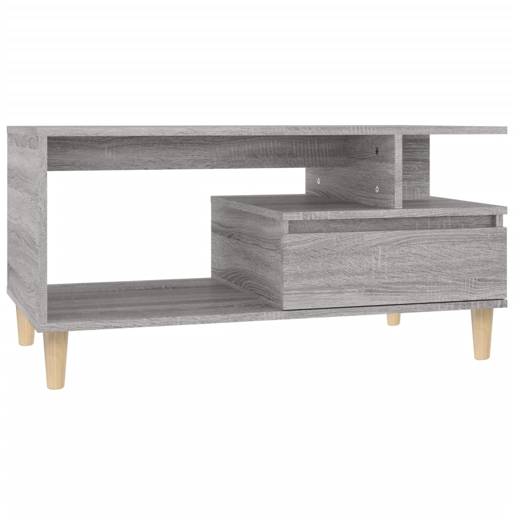 vidaXL Măsuță de cafea, gri sonoma, 90x49x45 cm, lemn compozit vidaXL Măsuță de cafea, gri sonoma, 90x49x45 cm, lemn compozit