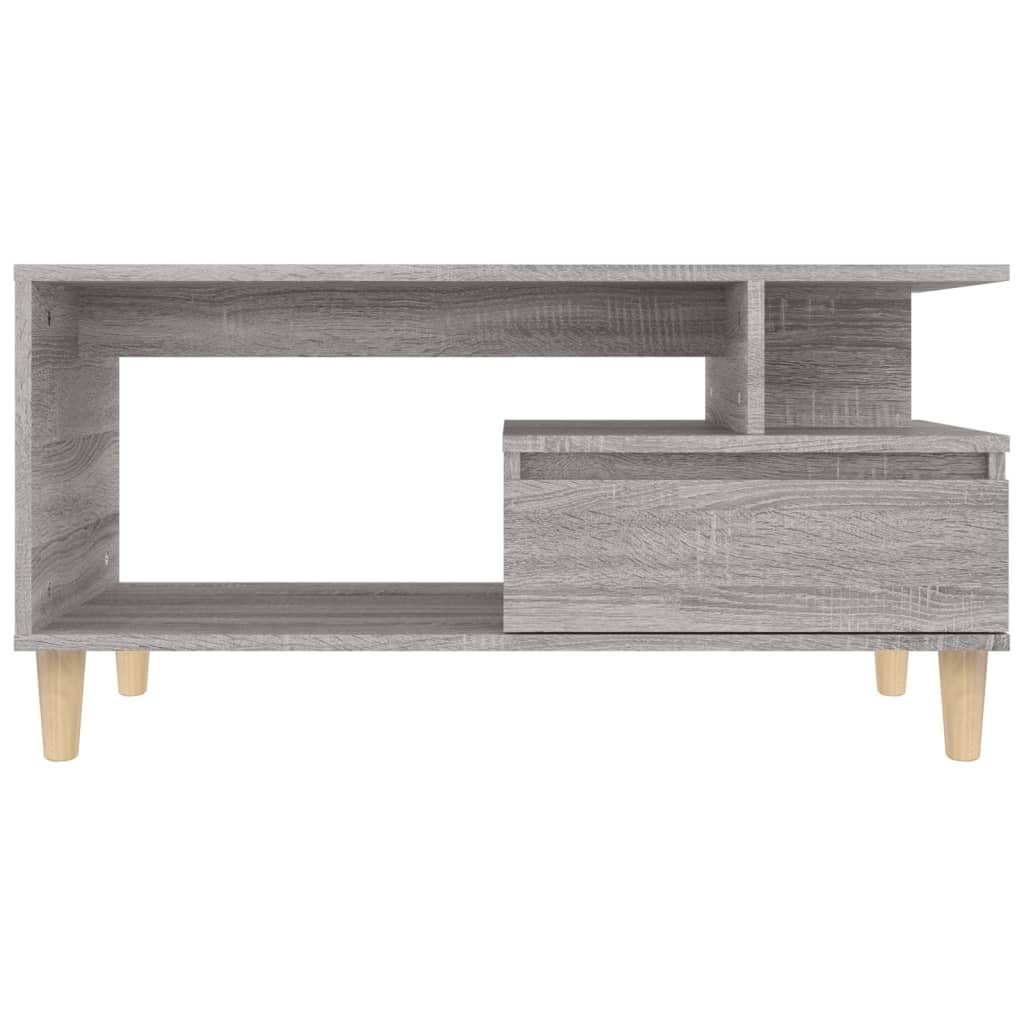 vidaXL Măsuță de cafea, gri sonoma, 90x49x45 cm, lemn compozit vidaXL Măsuță de cafea, gri sonoma, 90x49x45 cm, lemn compozit