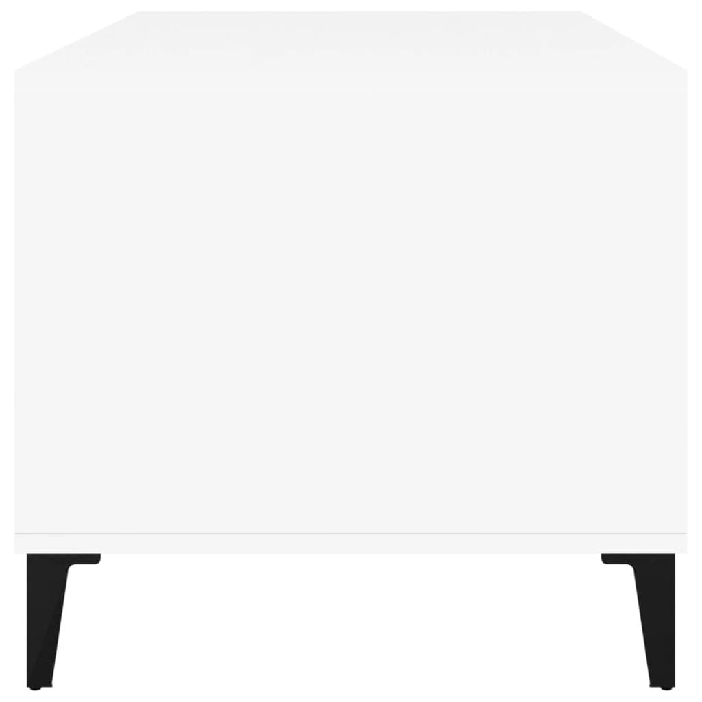 vidaXL Măsuță de cafea, alb, 90x49x45 cm, lemn prelucrat