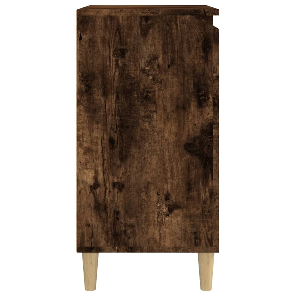 vidaXL Noptieră, stejar afumat, 40x35x70 cm, lemn prelucrat