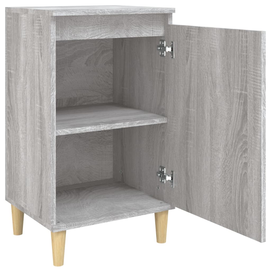 vidaXL Noptiere, 2 buc., gri sonoma, 40x35x70 cm, lemn prelucrat